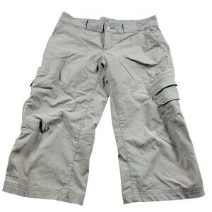 Columbia Titanium Capri Pants Womens 6 Beige Hiking Outdoors